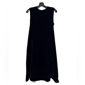 Marlowe Black & Cream Colorblock Fit & Flare Dress XS Pleated velvet